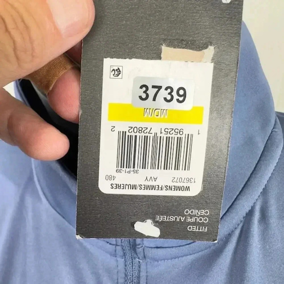 NEW Under Armour UA Full-Zip Jacket Long Sleeve Mock Neck Fitted Light Blue M - Picture 8 of 9